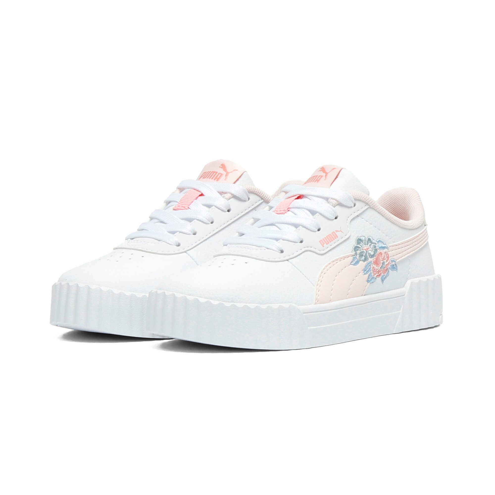 PUMA CARINA 3.0 FLORAL PS Sneaker mit Schnürverschluss, atmungsaktives Innenmaterial aus Textil