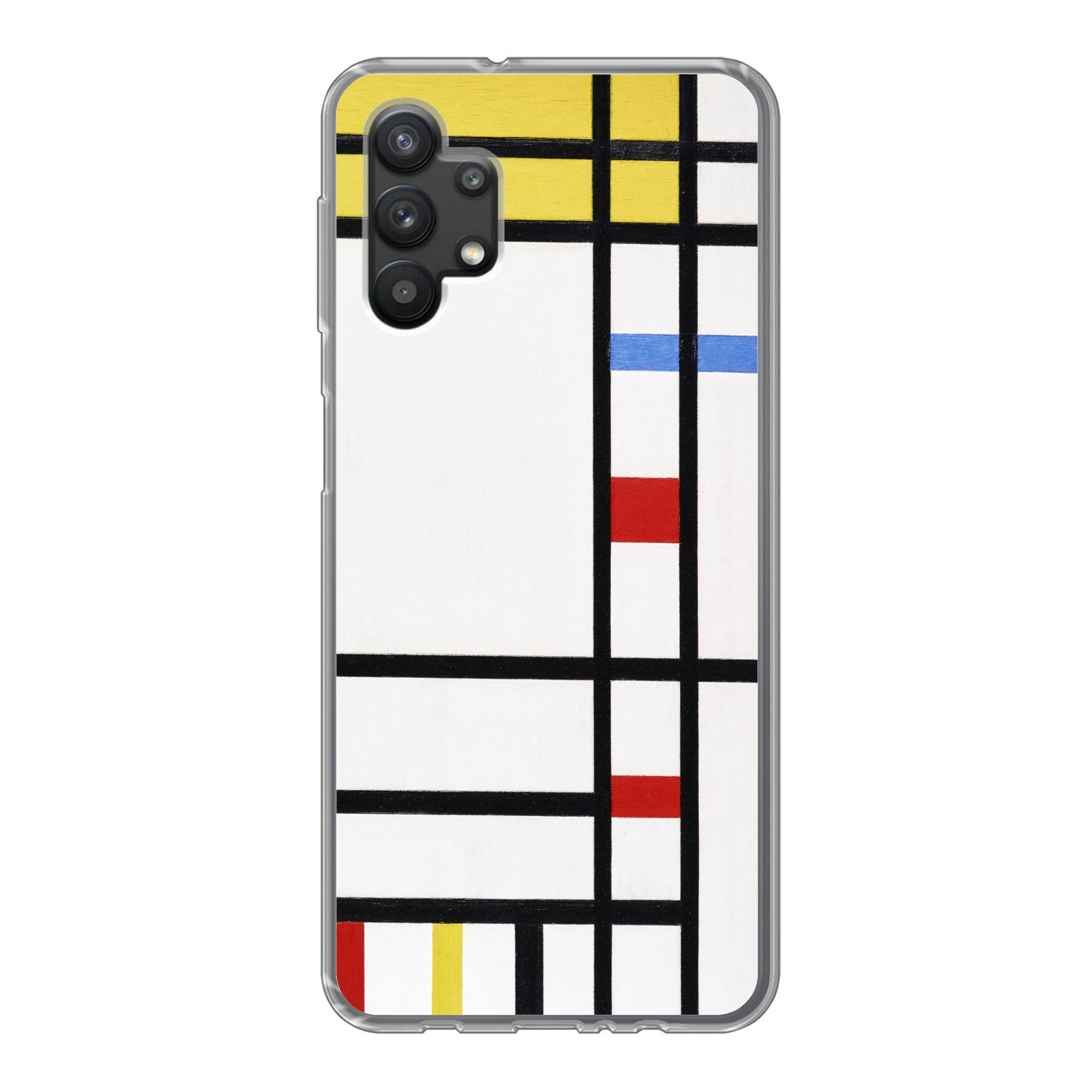 MuchoWow Handyhülle für Samsung Galaxy A32 5G Place De La Concorde - Piet Mondrian, Smartphone-Bumper, Print, Handy Schutzhülle Dünn