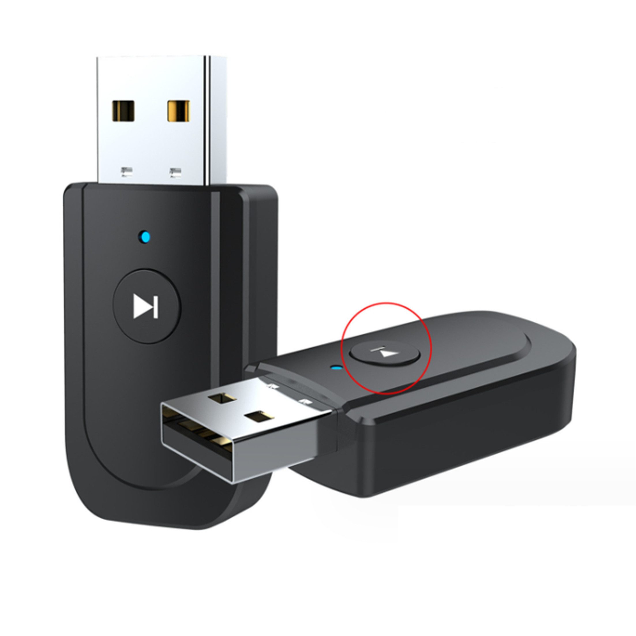 KINSI Bluetooth-Empfänger-Sender,3-in-1-Adapter (für TV-Maus-Headset) USB-Adapter, 3-in-1-Multifunktionsadapter,Mobiltelefone,Autolautsprecher,usw.