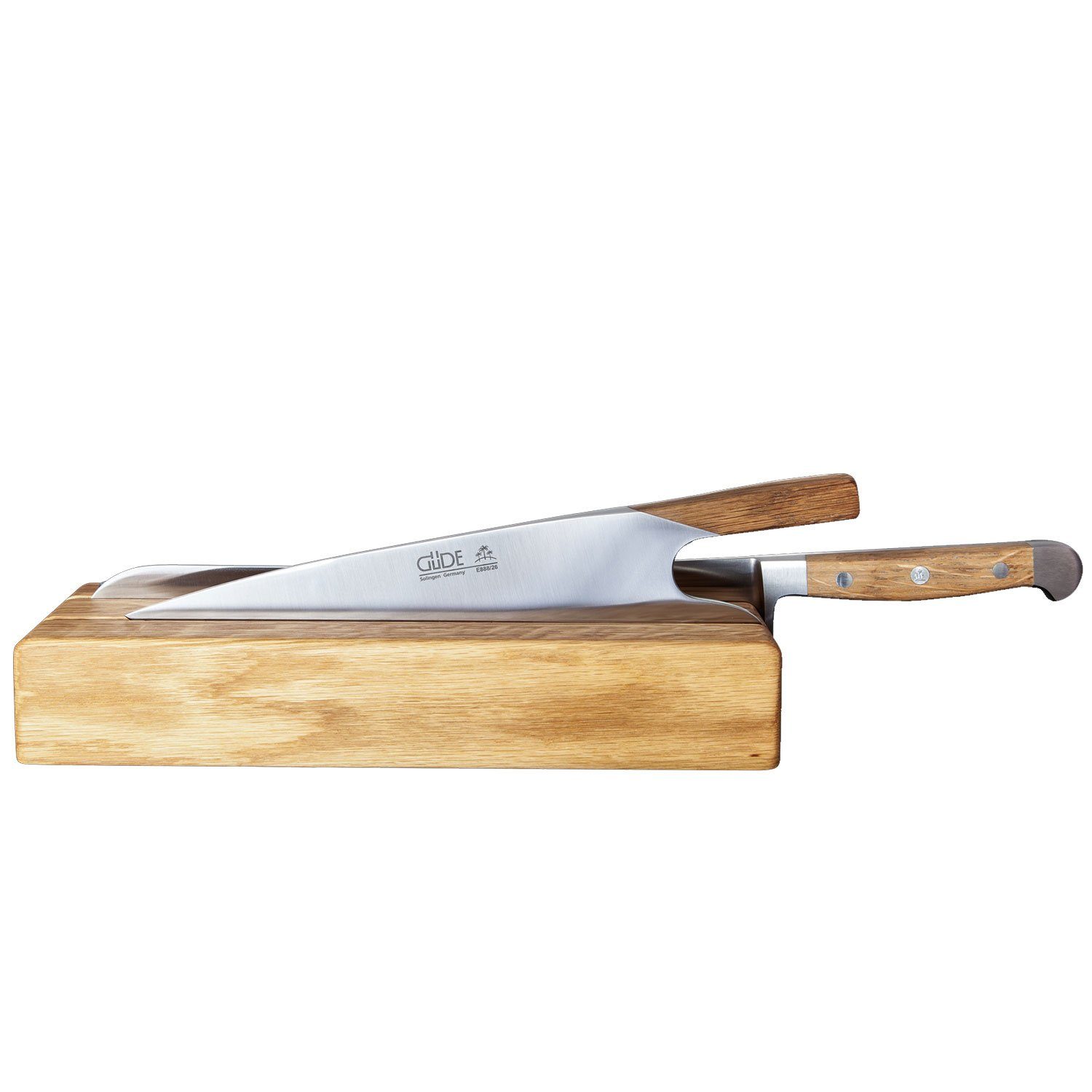 Güde Messer Solingen Messerblock - Eichenholz Franz und (1tlg) großes No. Knife für Brotmesser The 002/32 Messerhalter Güde