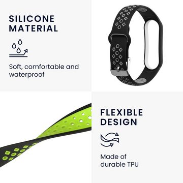 kwmobile Uhrenarmband 2x Sportarmband für Xiaomi Mi Smart Band 6 / Mi Band 6 / Band 5, Armband TPU Silikon Set Fitnesstracker