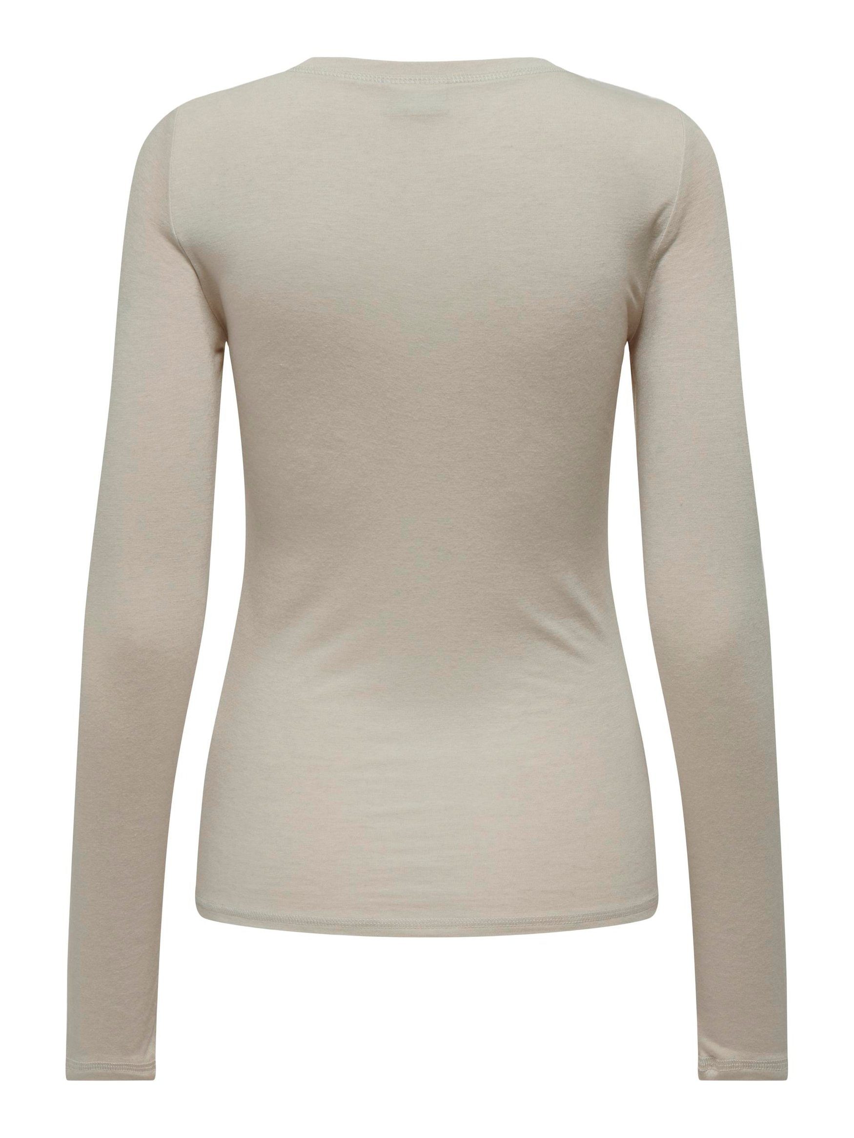 JDYSUMA 6403 Shirt YONG Grau-2 Pullover Dünner de Langarm in T-Shirt Basic JACQUELINE