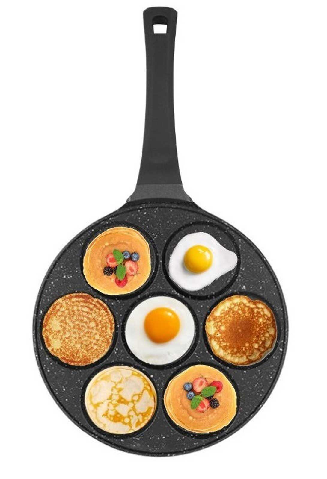 Cheffinger Crêpepfanne Pfannkuchen Oladji, Pancake Pancakes (Spar-Set), Aluminium Bratpfanne induktionsfähig