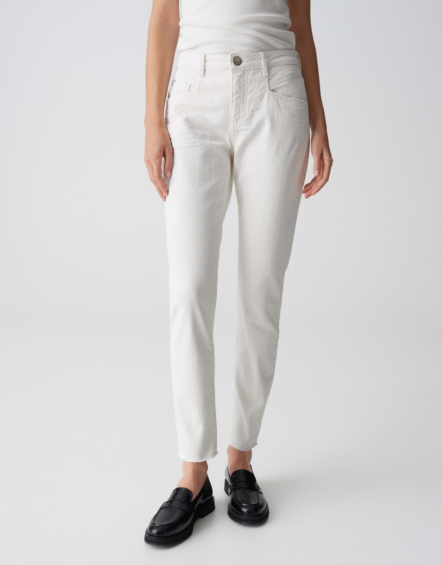 OPUS Slim-fit-Jeans EVITA DYNAMIC Mid Rise aus BCI Cotton Mix