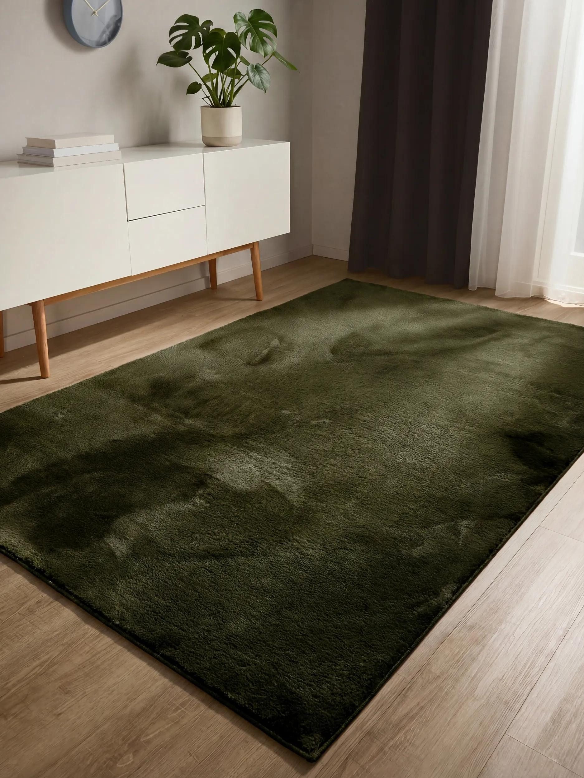 benuta Fellteppich Furry, rechteckig, Höhe: 11 mm, Kunstfaser, Berber, Ethno-Style, Wohnzimmer