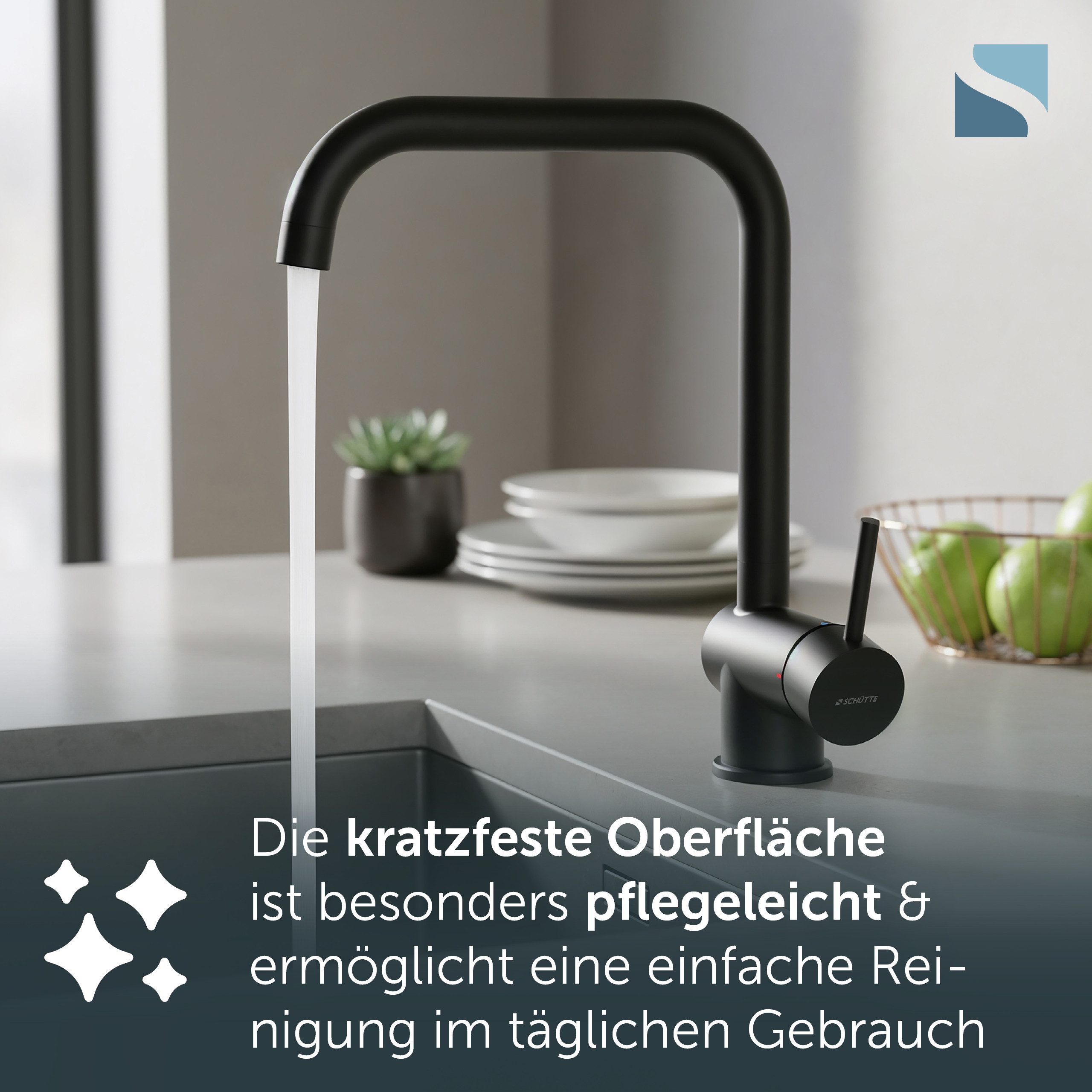 Schütte Spültischarmatur YORK Küchenarmatur, 360° schwenkbar, Marken-Mischdüse – Bild 5 von 5