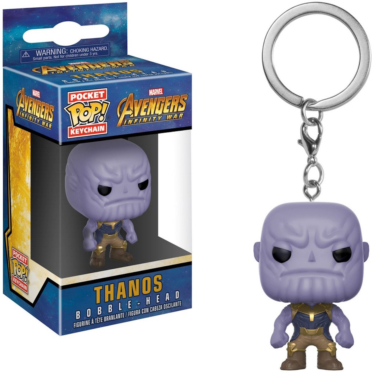 Schlüsselanhänger Marvel Avengers - Thanos Pocket POP! Keychain