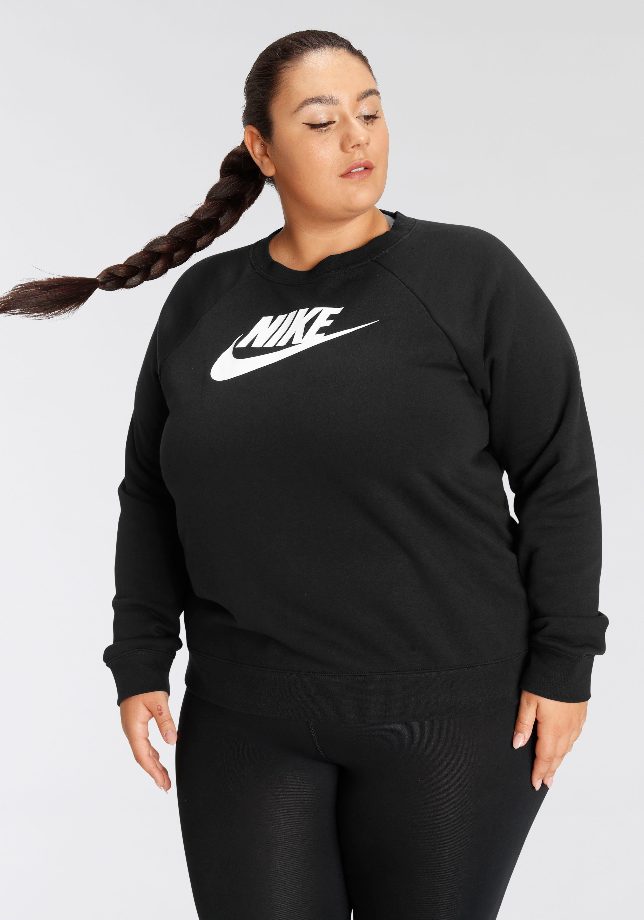 SIZE) ESSENTIAL CREW (PLUS WOMENS Sweatshirt Sportswear FLEECE Nike