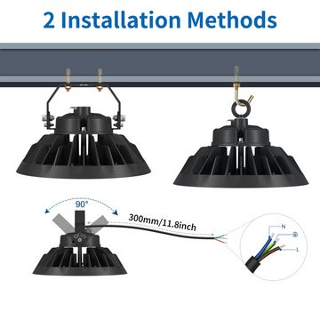 ANTEN Arbeitsleuchte UFO LED Hallenbeleuchtung Industrielampe Hallenstrahler Hallenleuchte, 150W , 5000K , IP65 