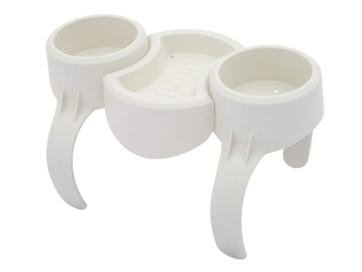 Bestway Flaschenverschluss Lay-Z-Spa Getränkehalter für 2 Personen, inklusive Ablage, weiß, Praktisch für entspannte Spa-Momente