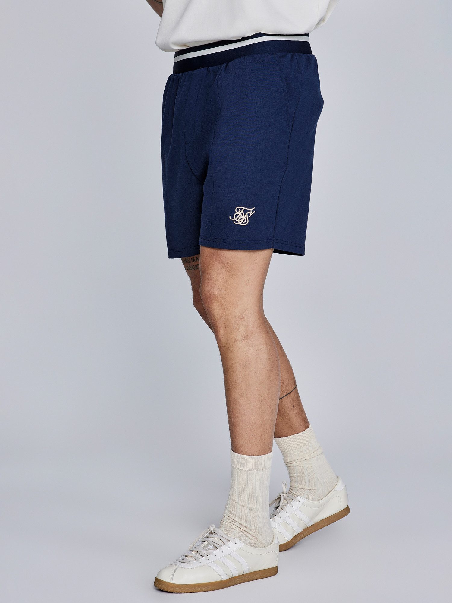 Siksilk Шорты SikSilk Herren Marineblaue Retro Шорты