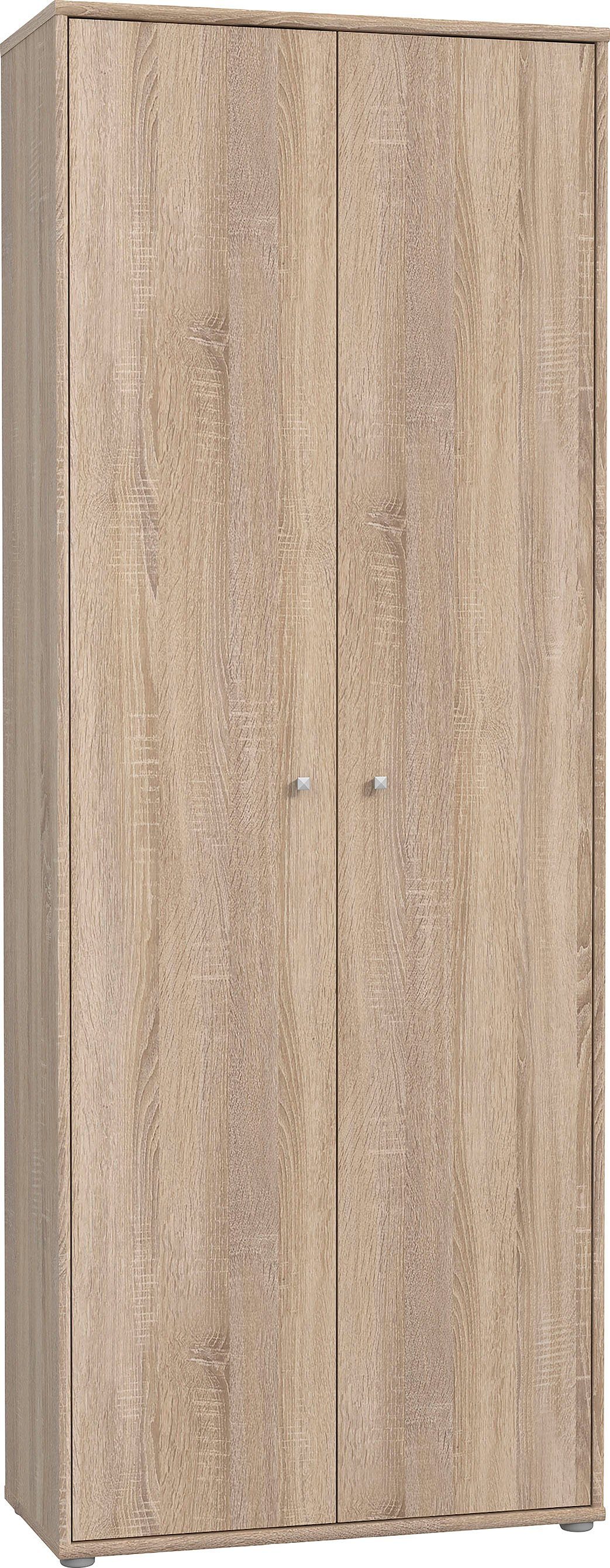 FORTE Schuhschrank Tempra, Mehrzweckschrank, 2 Türen, Einlegeböden, Höhe 197,5 cm Breite 73,7 cm