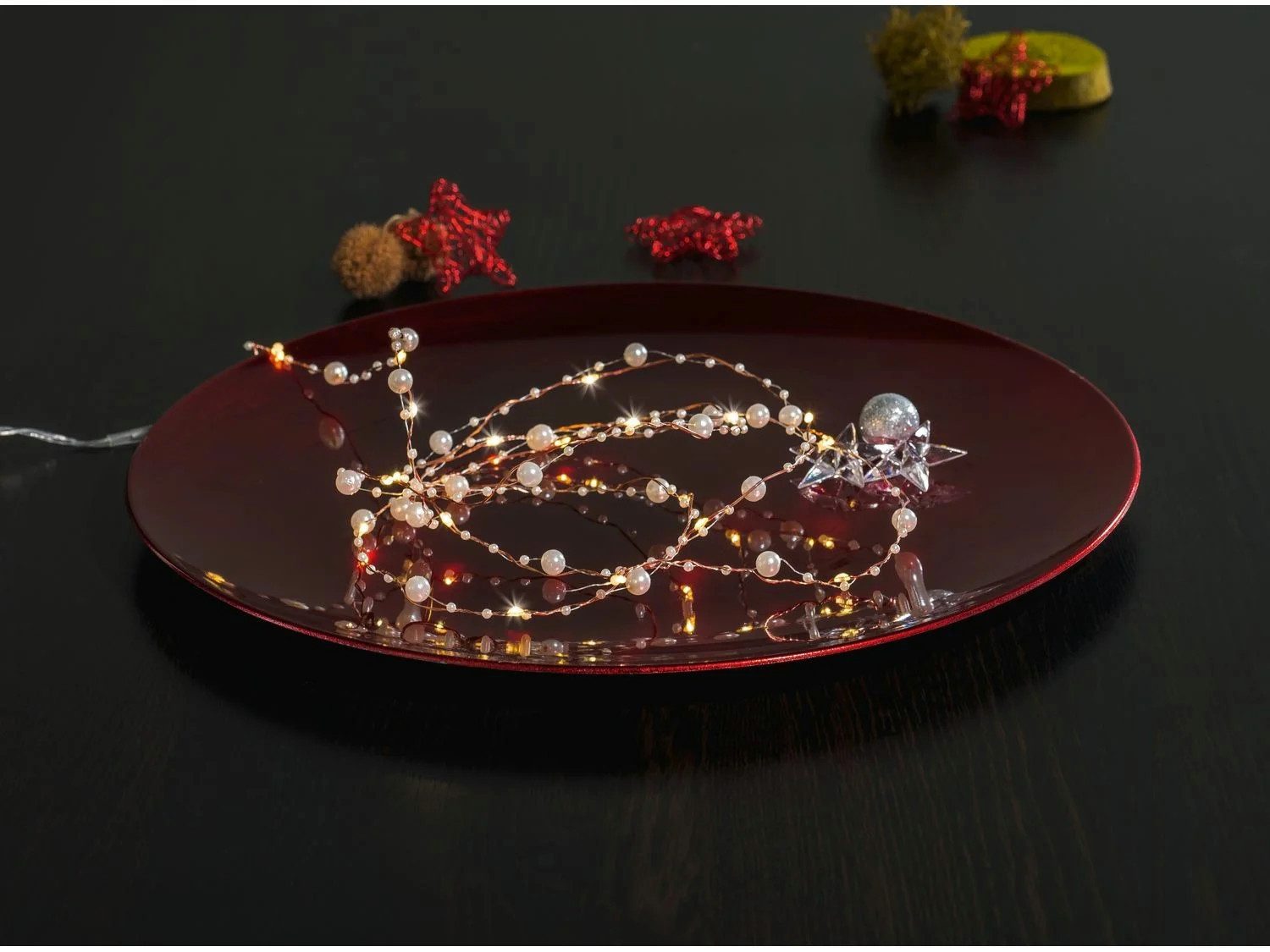 Melinera LED-Lichterkette Melinera LED Lichterkette 20 LED's Weihnachten Dekoration, Energiesparend, sehr flexibel, Innenbereich