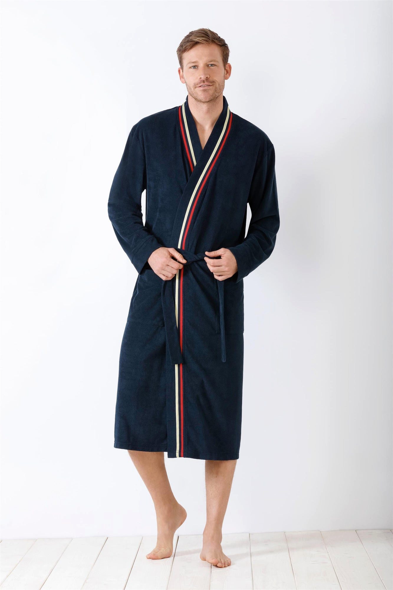 Hajo Morgenmantel Herren Mantel Frottee günstig online kaufen