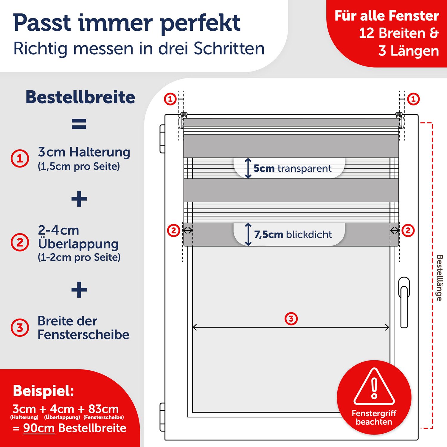 Doppelrollo Doppelrollo Klemmfix ohne Bohren, Blumtal, Klemmfix, individuell einstellbare Rollos