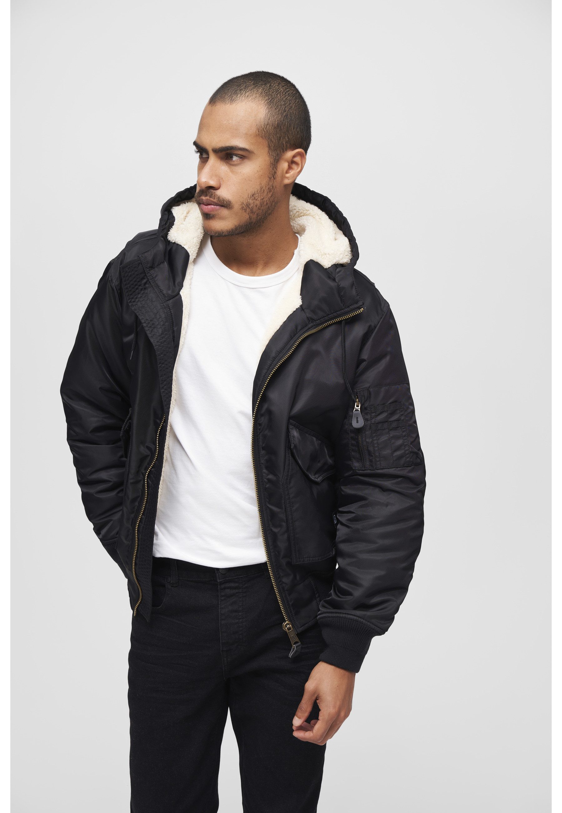 Brandit Bomberjacke Brandit Herren CWU Jacket hooded (1-St)