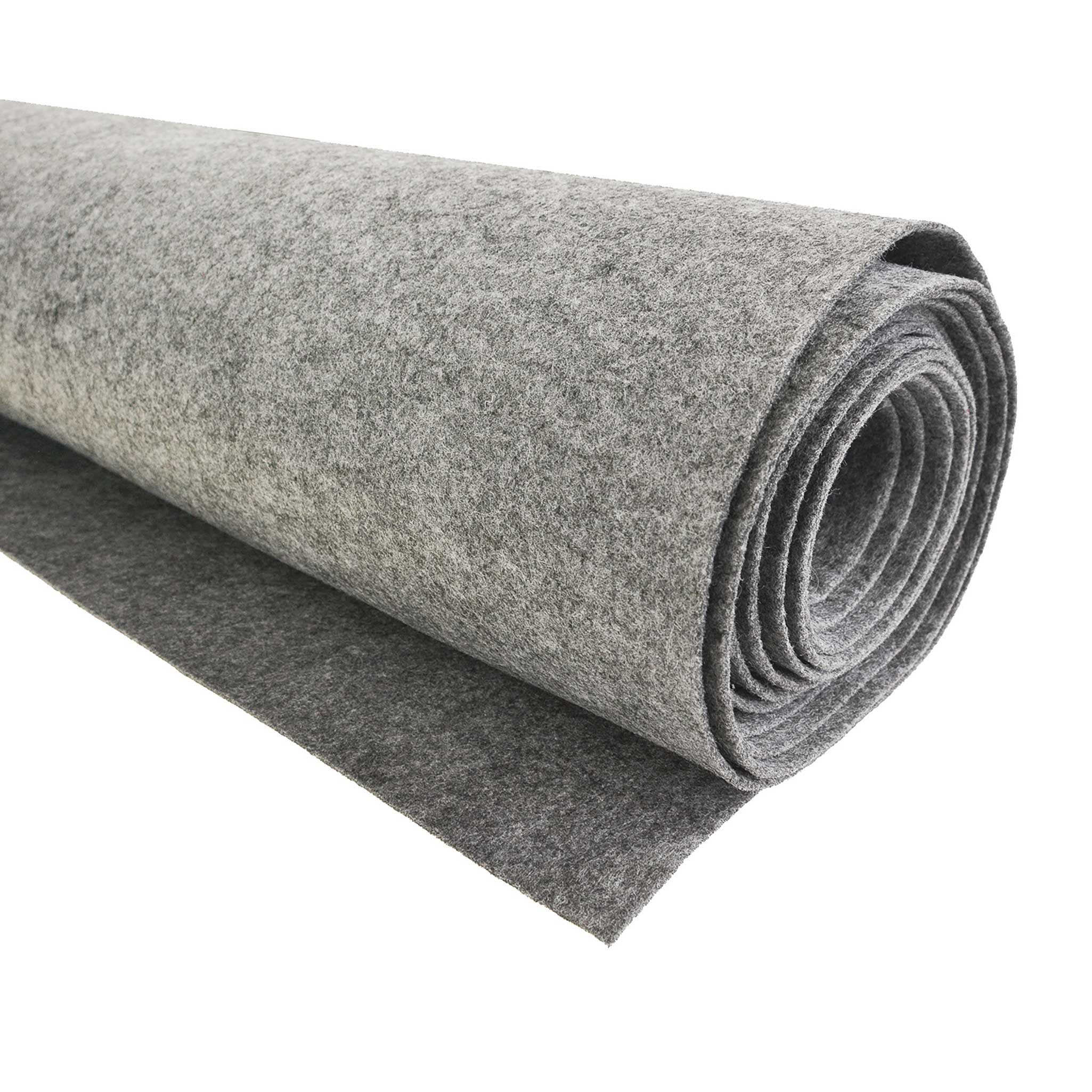 maDDma Stoff Bastelfilz 5m x 90cm Stärke 3mm, grau meliert