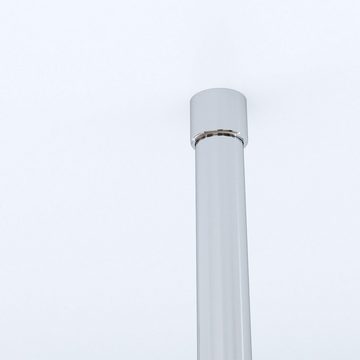 AQUALAVOS Walk-in-Dusche Rauchglas Duschwand Walk in rahmenlos Duschtrennwand für Deckenmontage, 8mm Einscheibensicherheitsglas mit Nano Beschichtung, 102 x 200 cm, 122 x 200 cm