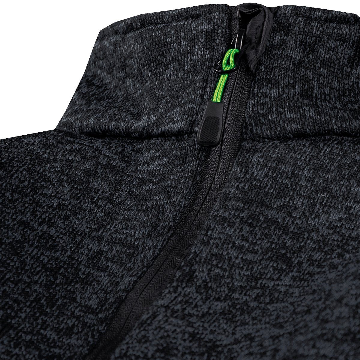 Brigg Fleecejacke XXL Brigg Strickoptik Fleecejacke anthrazit melange