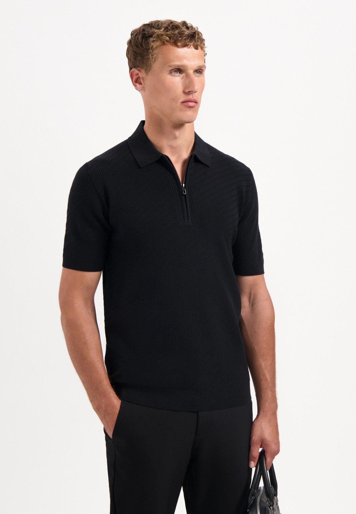 NO EXCESS T-Shirt No Excess Half-Zip-Strickpolo