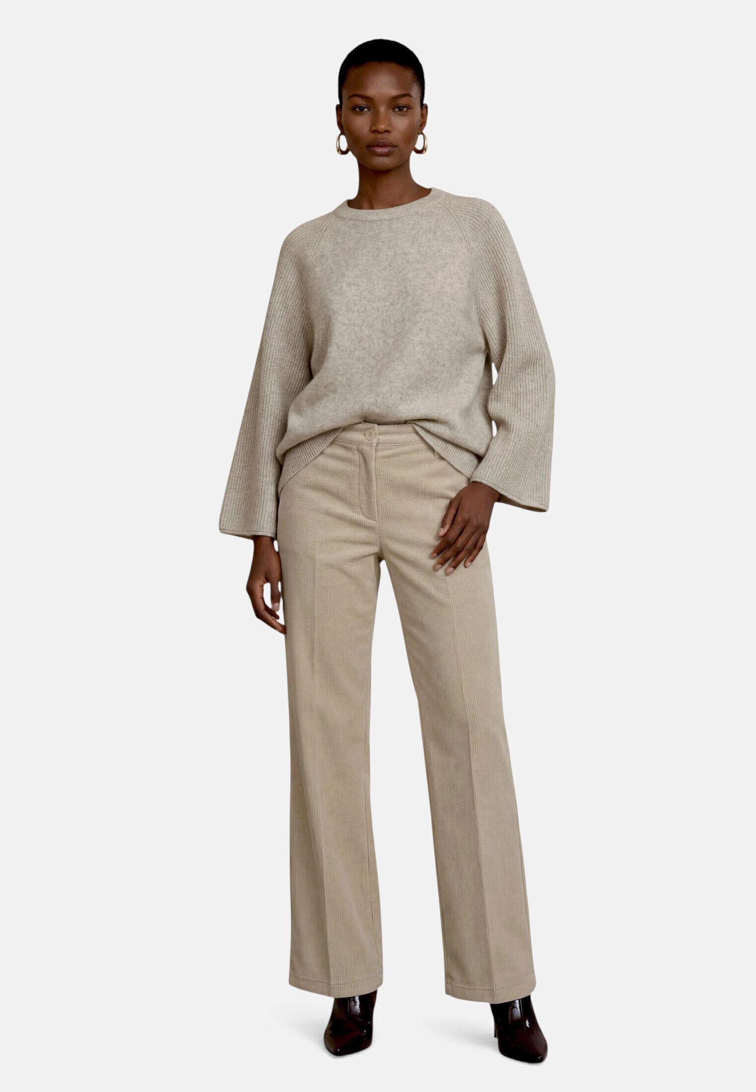 Zero Stoffhose Damen mit Bügelfalte Material