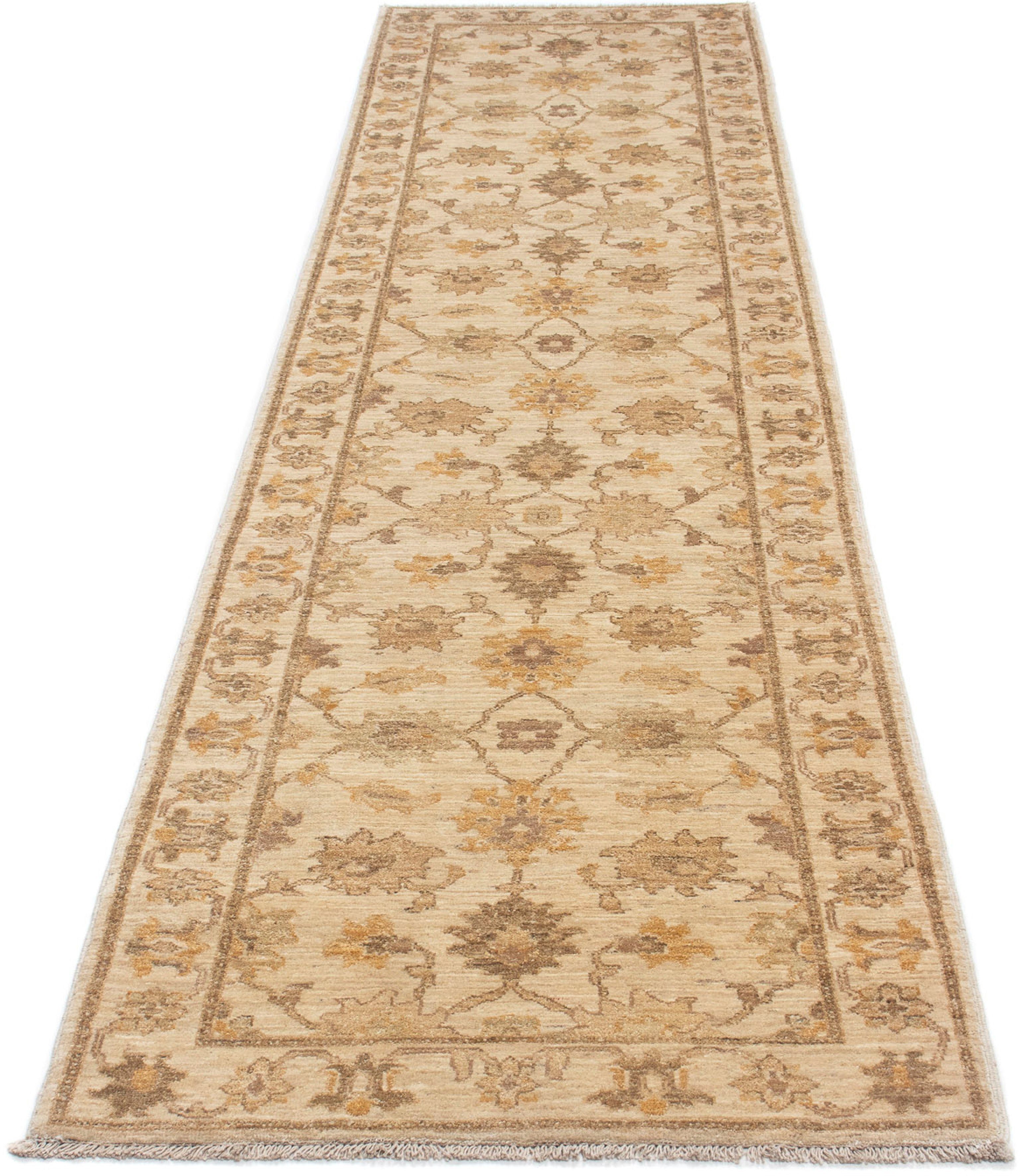 Orientteppich Ziegler - 322 x 76 cm - beige, morgenland, rechteckig, Höhe: 6 mm, Wohnzimmer, Handgeknüpft, Einzelstück mit Zertifikat | Kurzflor-Teppiche