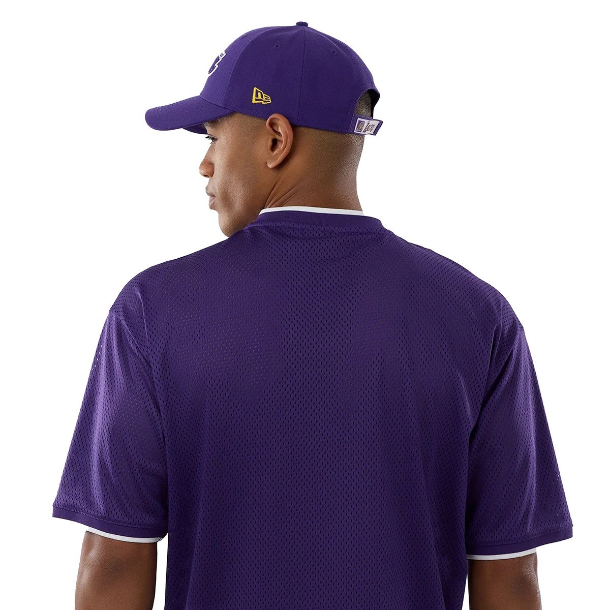 New Era T-Shirt Mesh Oversized NBA Los Angeles Lakers Logo