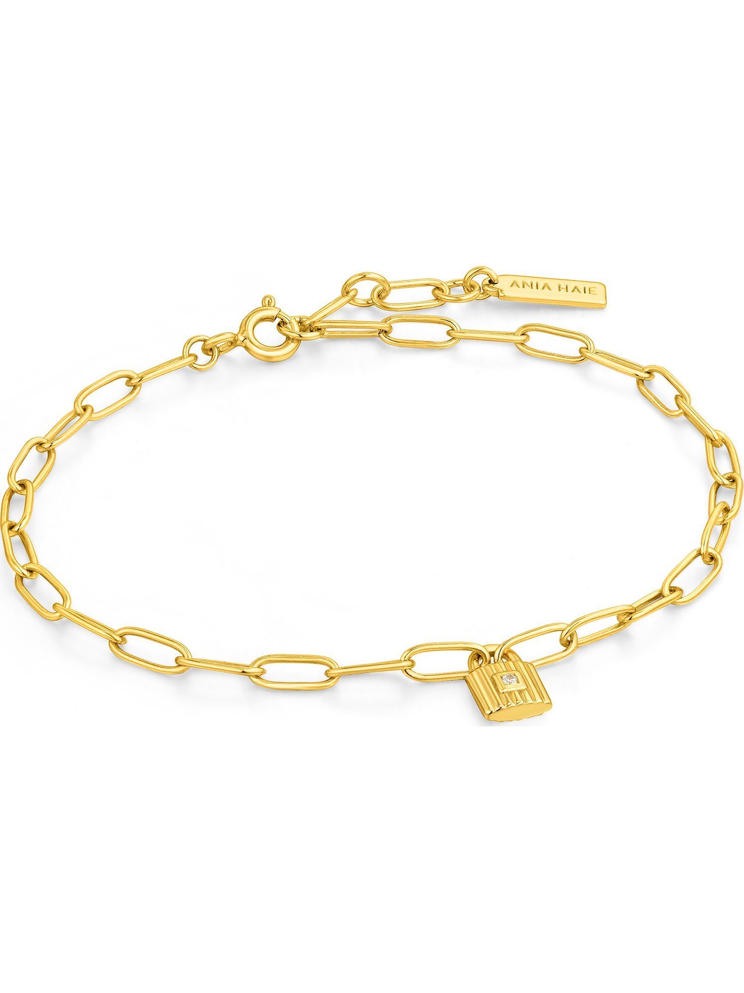Ania Haie Armband Ania Haie Damen-Armband 925er Silber Zirkonia, trendig gold