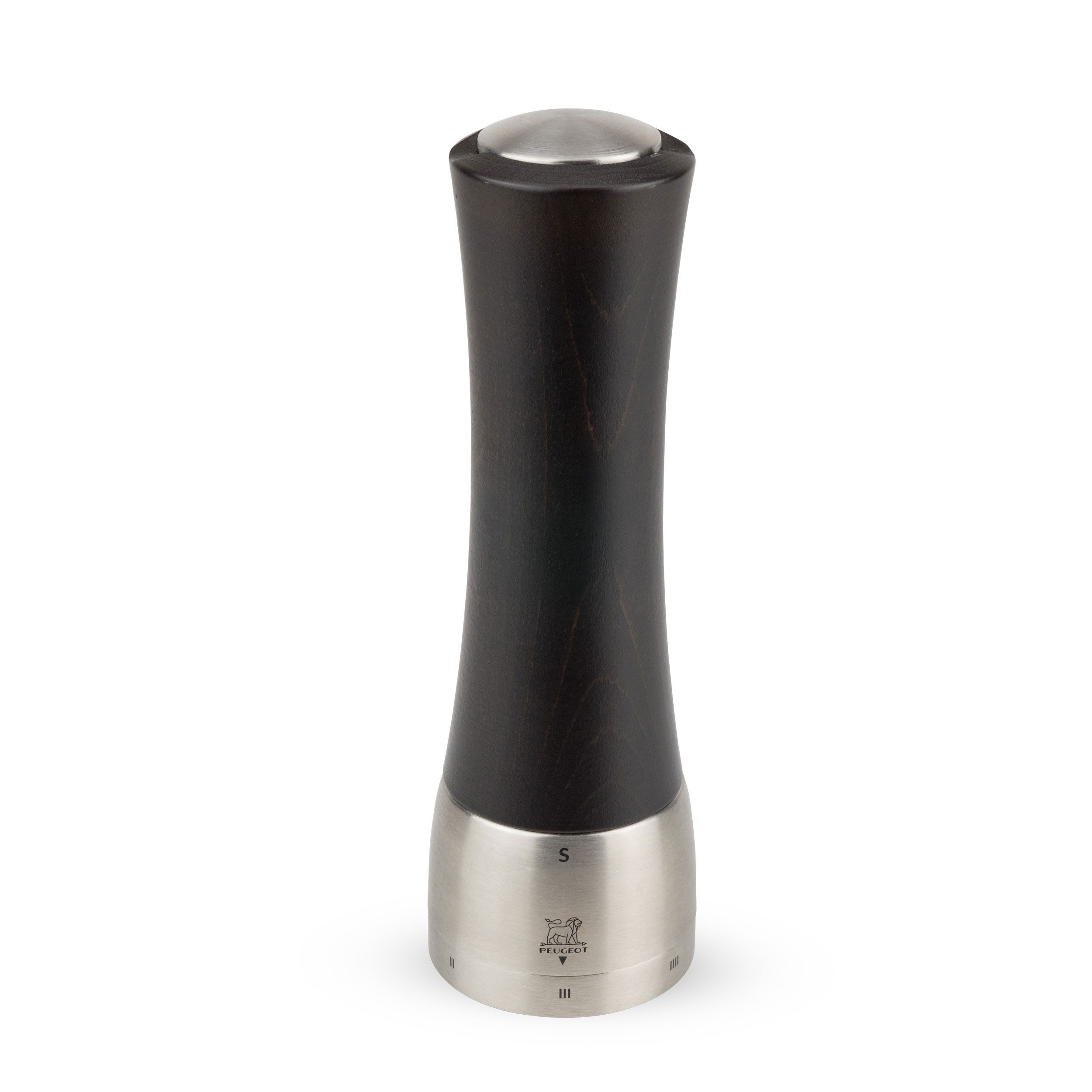 PEUGEOT Salzmühle MADRAS 21cm Buchenholz Edelstahl Schoko Stahlmahlwer Manuell
