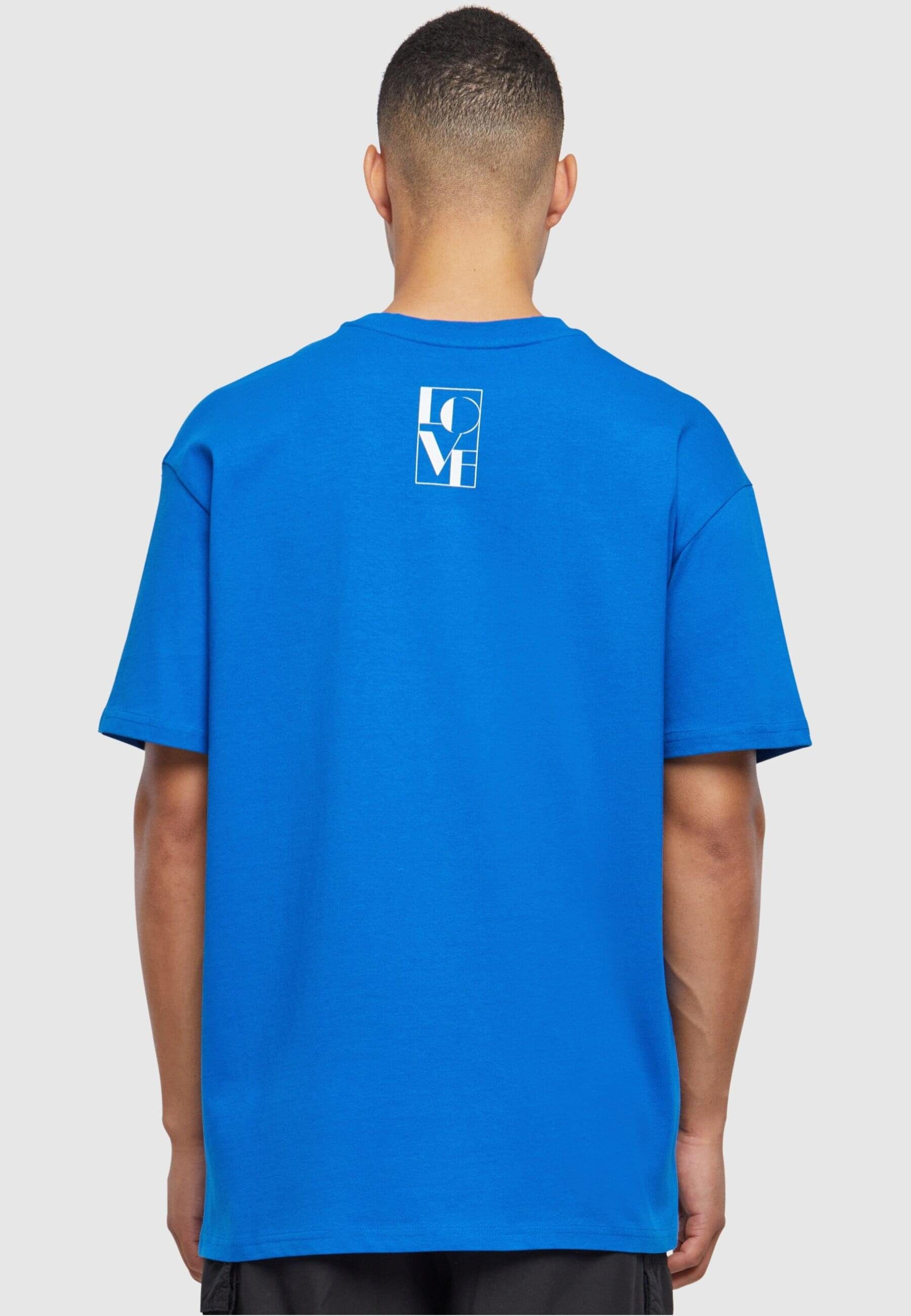 Oversized Merchcode Herren T-Shirt Love (1-tlg) Heavy cobaltblue Tee