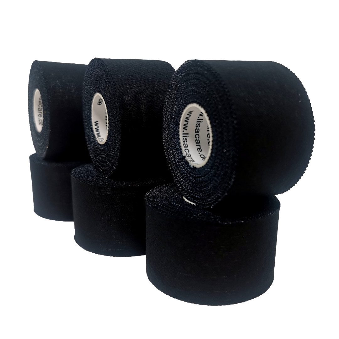 LisaCare Kinesiologie-Tape - Sport-Tape - Fixier- & Stabilisier-Tape (Set, 6-St., / 3,8cm x 10m) Latexfrei
