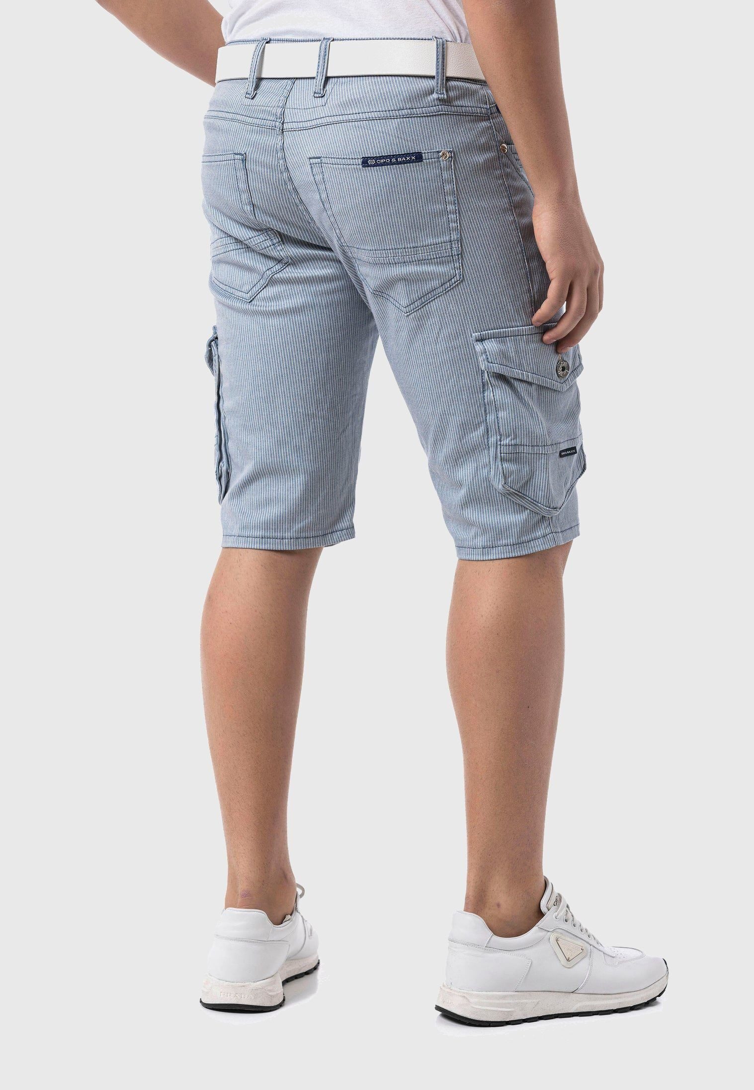 Cipo & Baxx Stoffhose Hosen im Streifen-Look