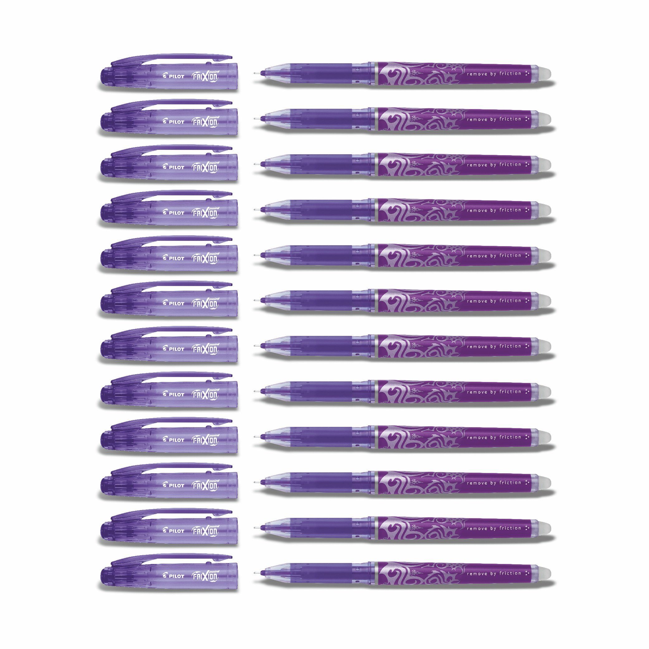 PILOT Tintenroller Frixion Point 0.5 - 12er-Set, (12-tlg) Violett