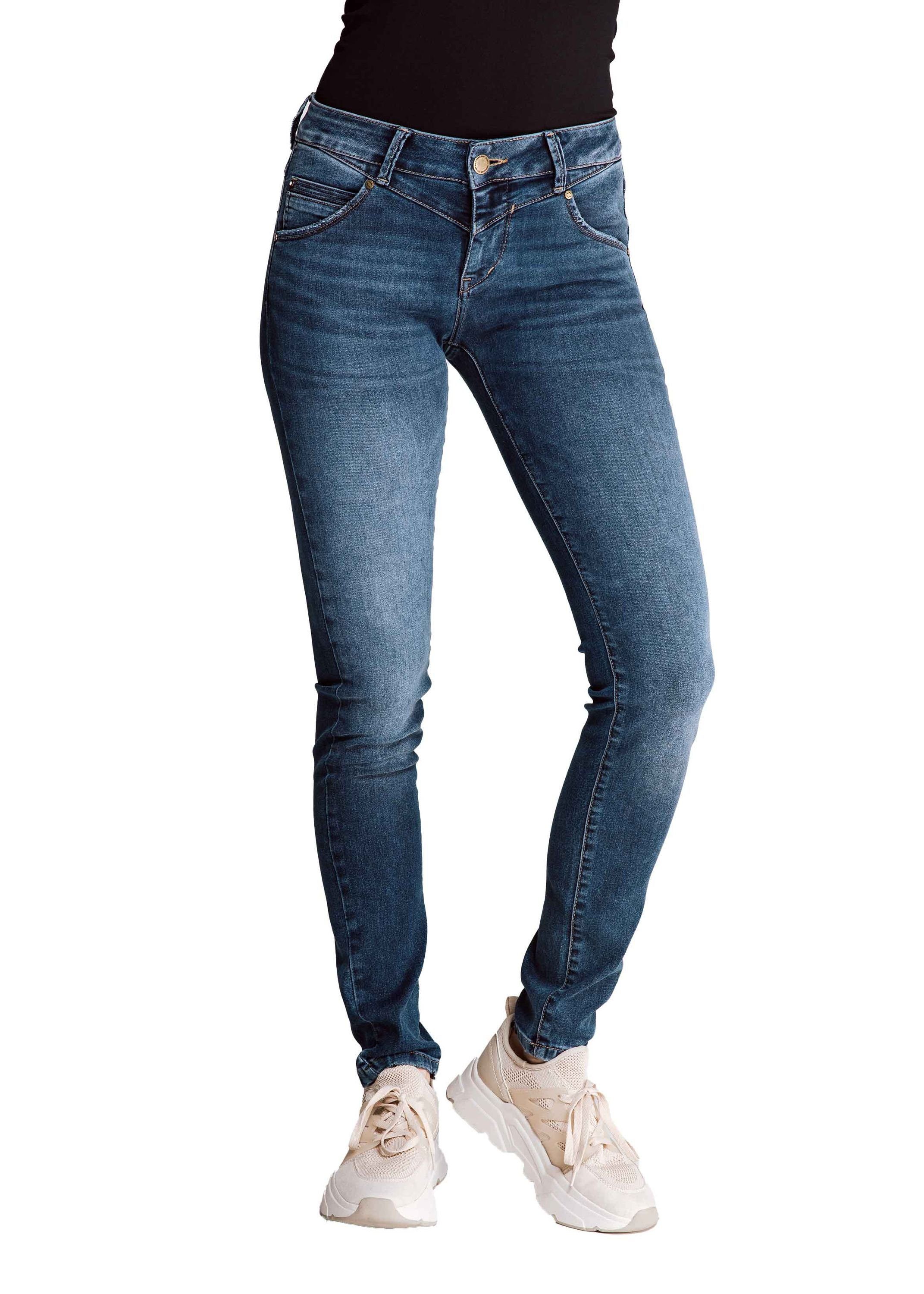 Skinny DONDI Zhrill Blue angenehmer Tragekomfort Jeans Skinny-fit-Jeans