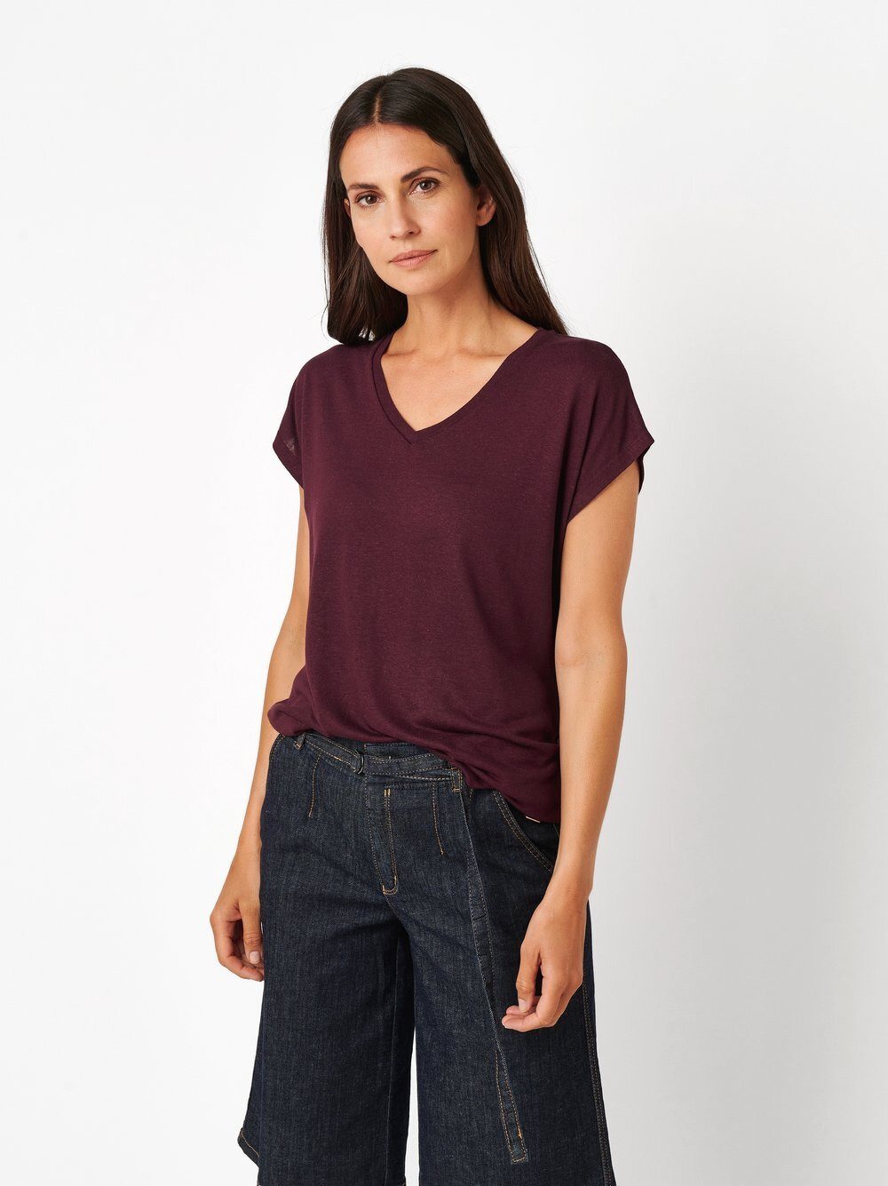 TONI T-Shirt Evi mit V-Ausschnitt