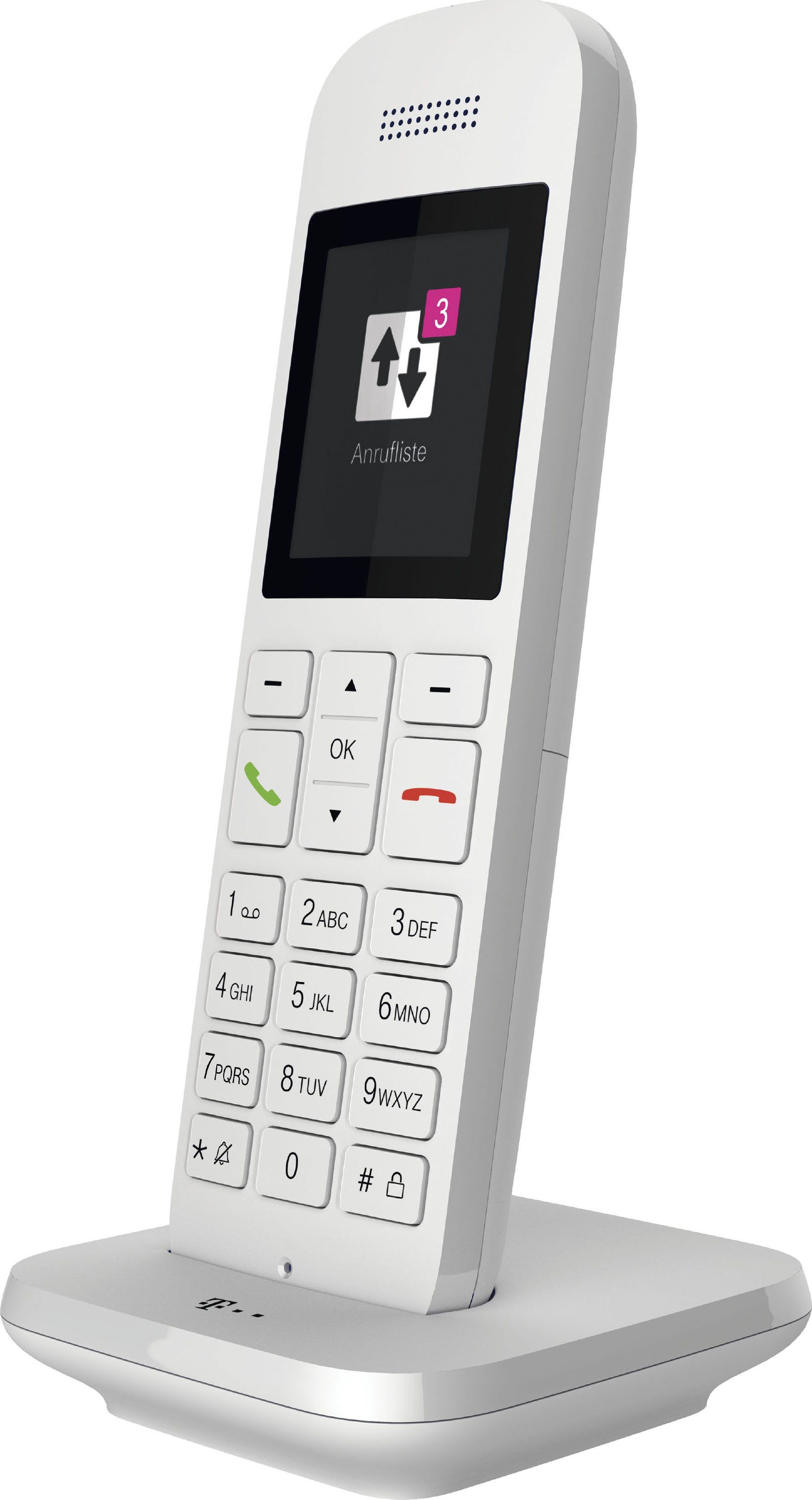Telekom Speedphone 12 DECT-Telefon (Mobilteile: 1, mit HD Voice, Multifunktionstaste 5 cm Farbdisplay)