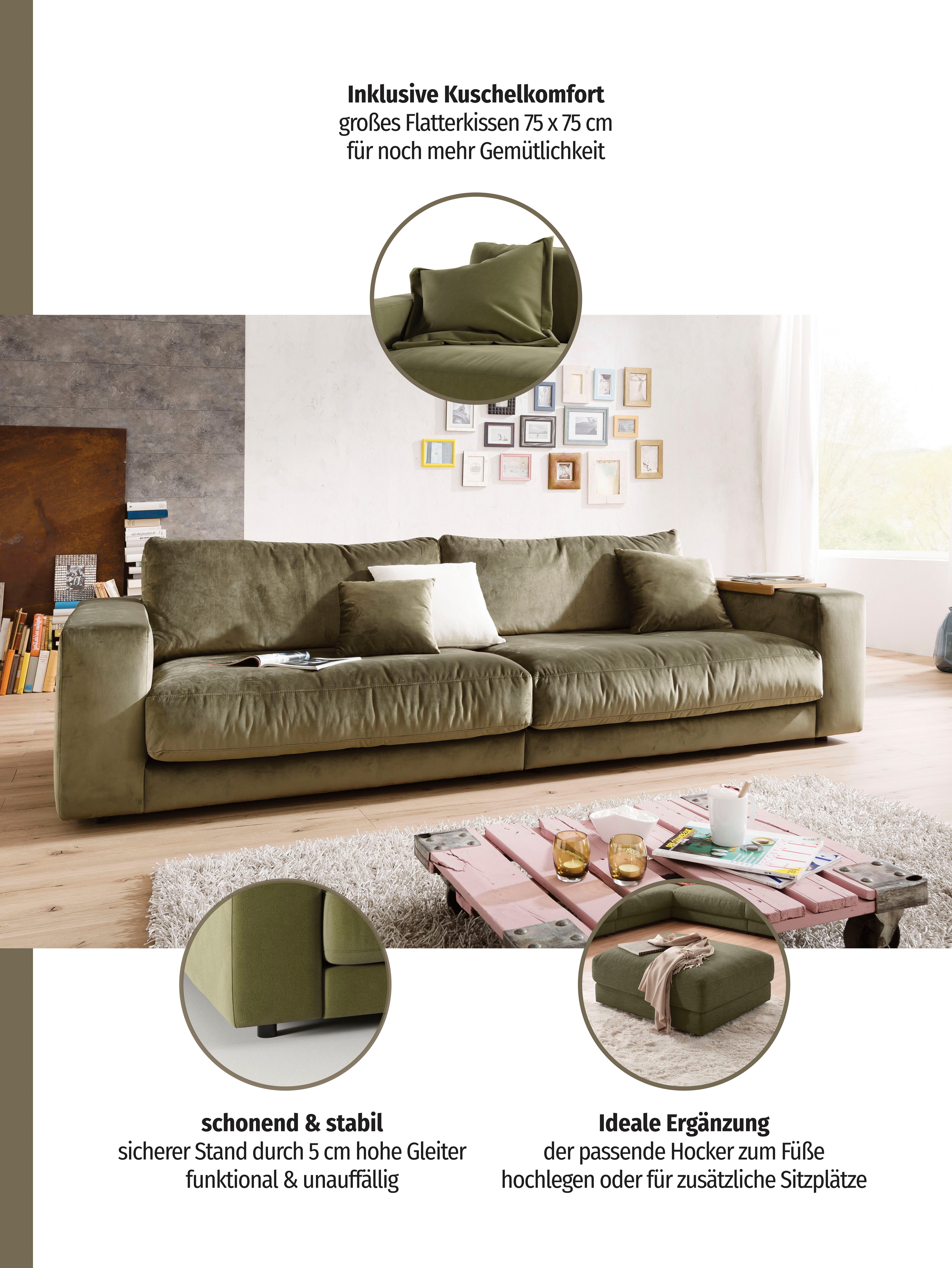 3C Candy Big-Sofa Enisa II, elegantes Mega-Sofa, super bequem und toll verarbeitet, bestehend aus Modulen, daher auch individuell aufstellbar