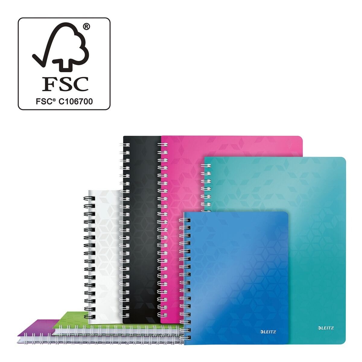 LEITZ Collegeblock WOW 4641, A5, mit PP-Einband