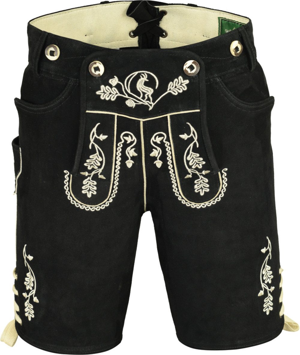 Fuente Leather Wears Trachtenlederhose Herren Trachtenlederhose kurz- Männer -Oktoberfest, Freizeit & Jagd
