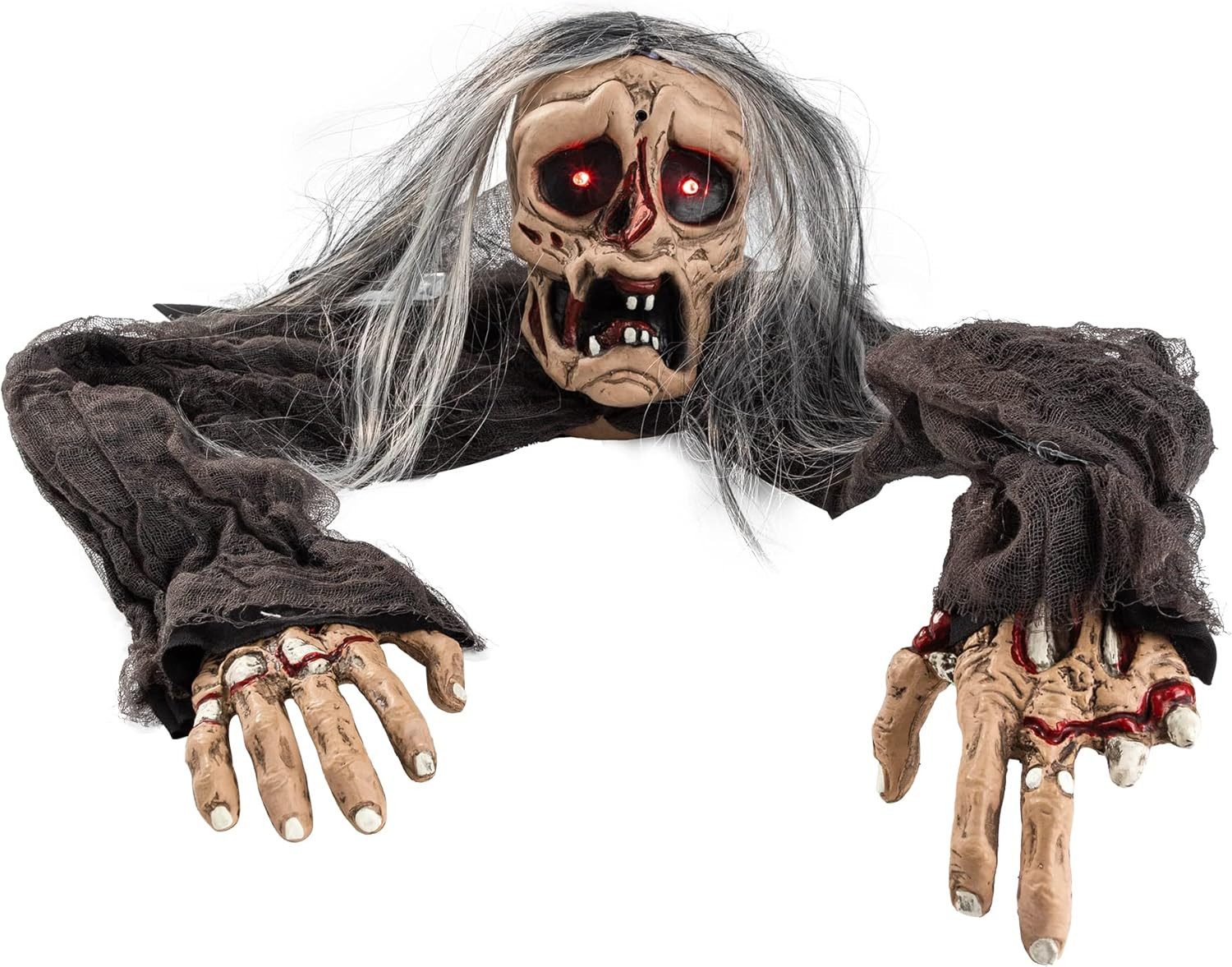 JOYIN Dekoobjekt JOYIN Halloween Zombie Groundbreaker, LED Augen & Sound, Outdoor Deko
