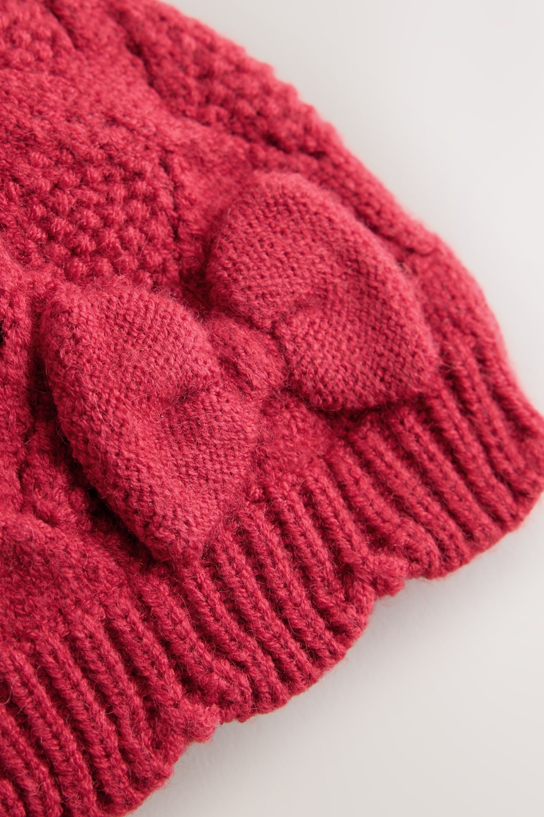 Next Strickmütze Strickmütze für Babys mit Schleife (1-St)