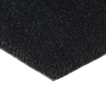 Fußmatte Fußmatte Schwarz 90x150 cm Kokosfaser Getuftet, vidaXL, Rechteckig