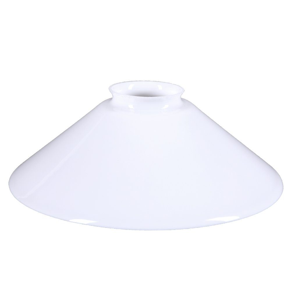 Home4Living Lampenschirm Schusterschirm opal weiß glänzend Ø=200 Lampenglas