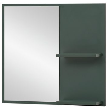 Lomadox Garderoben-Set KELLA-80, (Spar-Set, 2-St), Highboard inkl. Spiegelelement in waldgrün, B/H/T: 67,1/200/33,1 cm