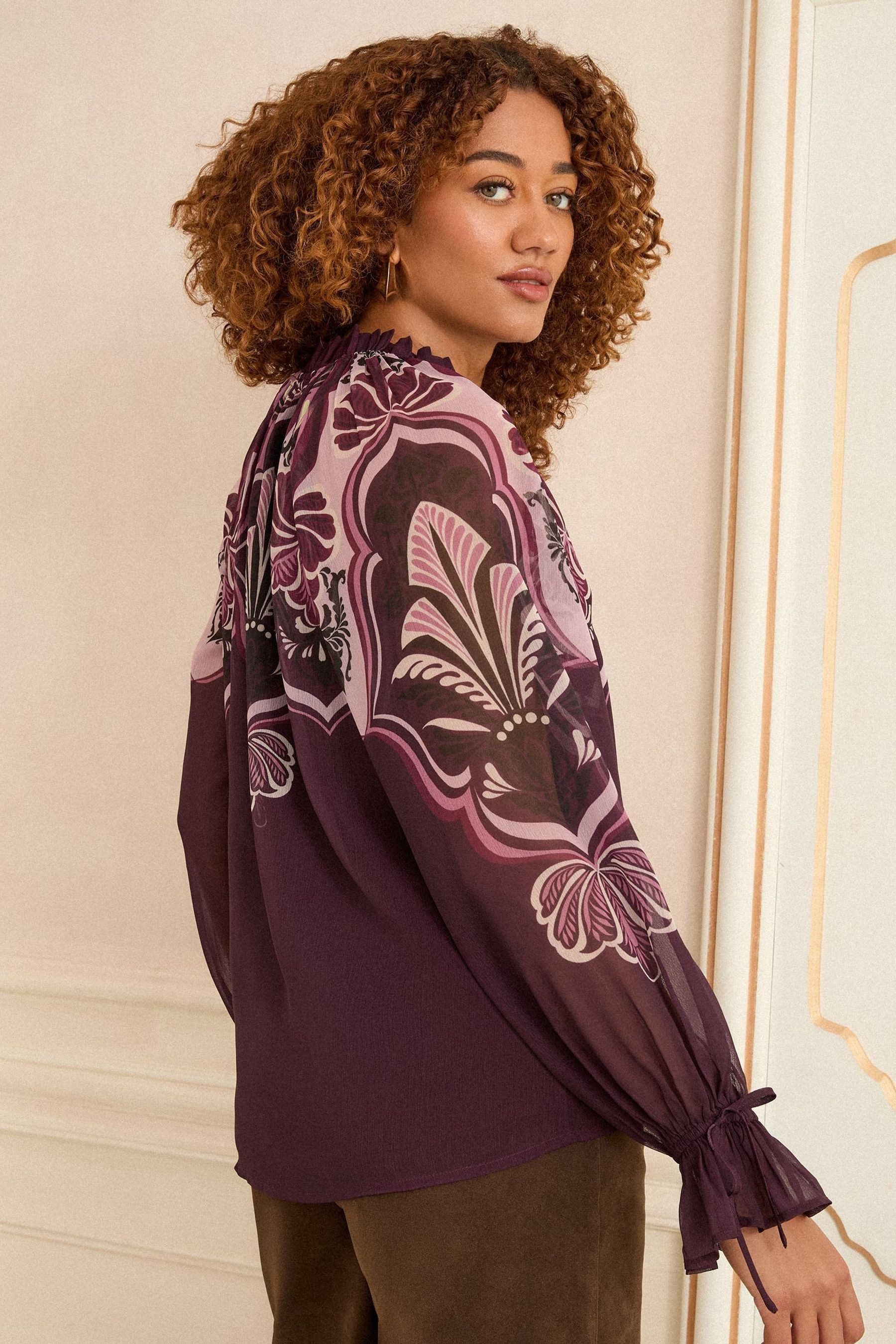 Love & Roses Langarmbluse Love & Roses Bluse mit Kerbausschnitt, Regular (1 günstig online kaufen