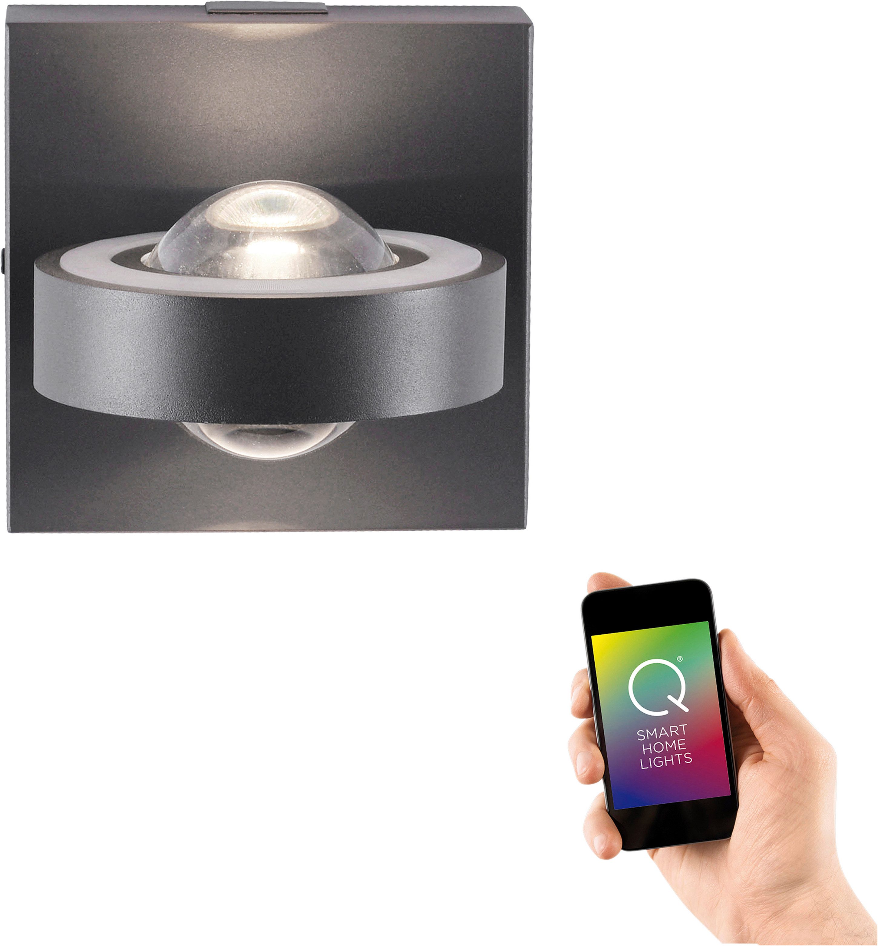 Neuhaus Q SMART HOME LIGHTS LED Wandleuchte Q-MIA, Smart Home, LED fest integriert, warmweiß - kaltweiß