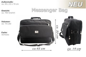 SHG Messenger Bag Arbeitstasche Herren Umhängetasche Schultertasche Baustellentasche