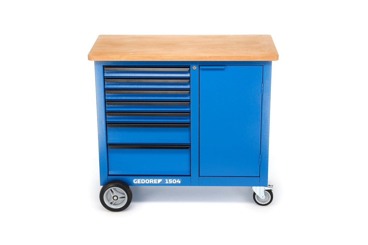 Gedore Werkbank 1504 0511 Rollwerkbank mit 7 Schubladen