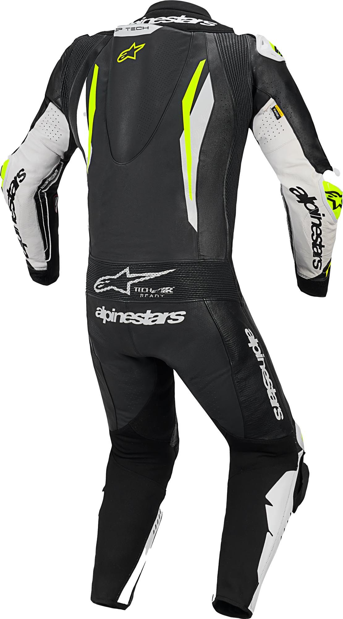 Alpinestars Motorradkombi GP Tech V5 perforierte 1-Teiler Motorrad Lederkombi Airbag vorbereitet,Ellenbogenprotektoren enthalten,Hüftprotektore