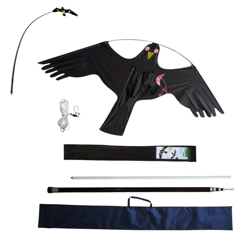 GarPet Vogel-Schreck Vogelscheuche Vogelabwehr Drache 6 Meter fliegender Falke Attrappe